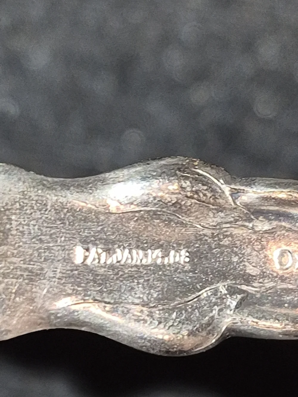 Oxford Silver Plate Narcissus  Butter Knife with Decorative Handle